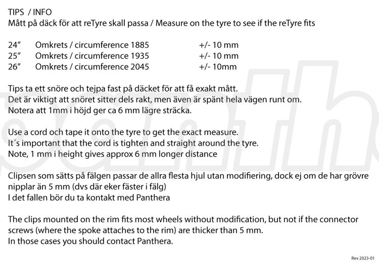 Mynd Dekkjahlífar reTyre 24"