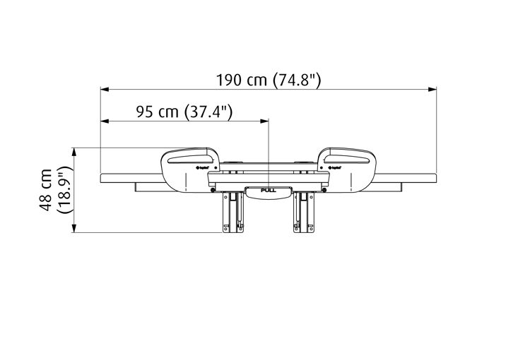 Mynd Lopital Skiptibekkur Vienna í fastri hæð